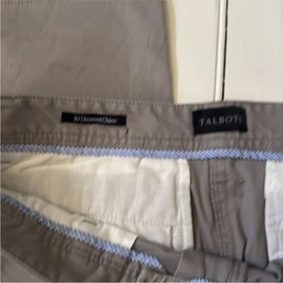 Talbots Relaxed Chino Pants Grey Size 10R - Picture 7 of 7